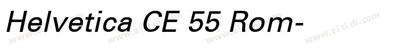 Helvetica CE 55 Rom字体转换